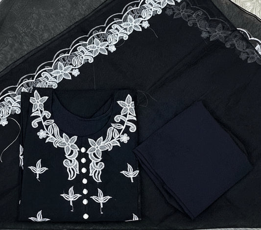 Winter sale Organza 3 piece