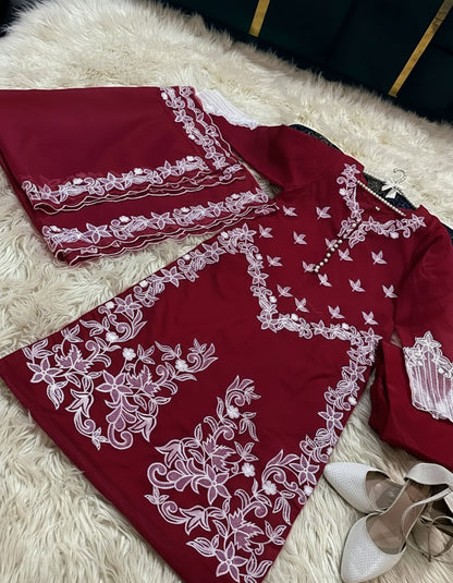 Winter sale Organza 3 piece