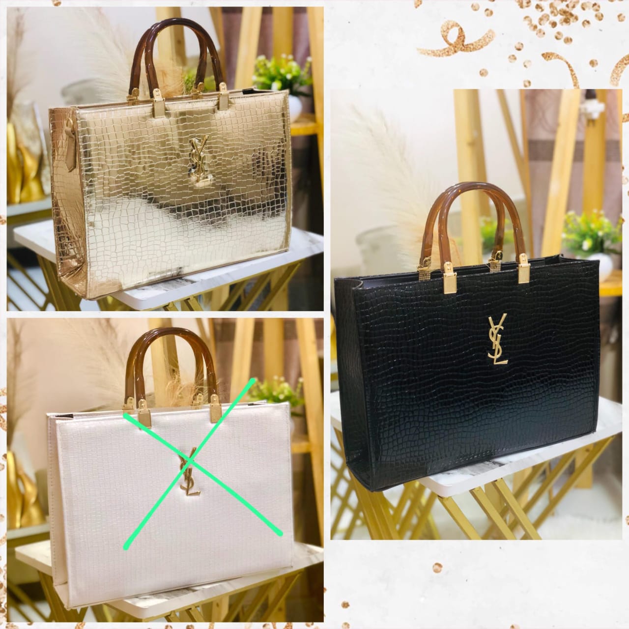 YSL & LV  Hand Bag 👜 + YSL &  LV Cross Body Bag 💼 Combo Deal 12:12