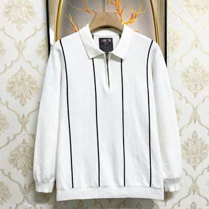Winter Collection Zipper style Polo OLD MONEY KNITTED WEAR Sweatshirt