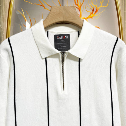 Winter Collection Zipper style Polo OLD MONEY KNITTED WEAR Sweatshirt