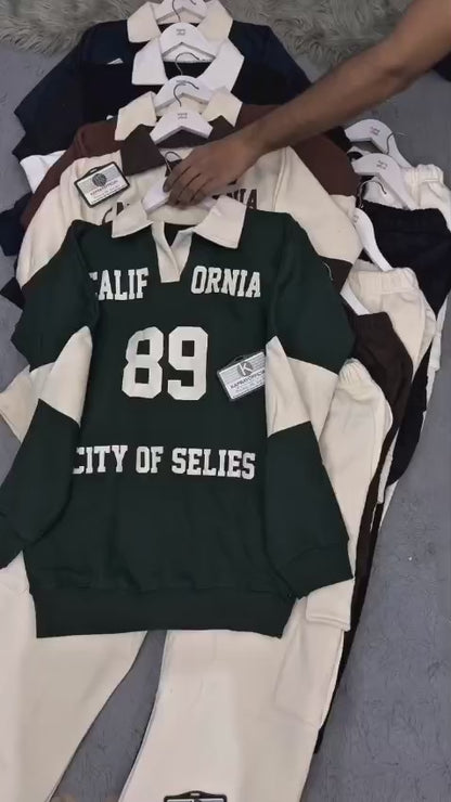 California 98 - Men Cali Collar Cargo style Polo Shirt & Trouser