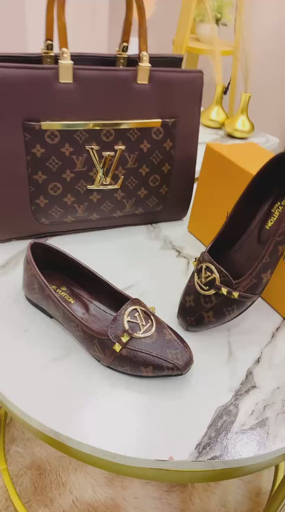 Louis Vuitton LV Shoes 👞 + Louis Vuitton LV Hand Bag 💼