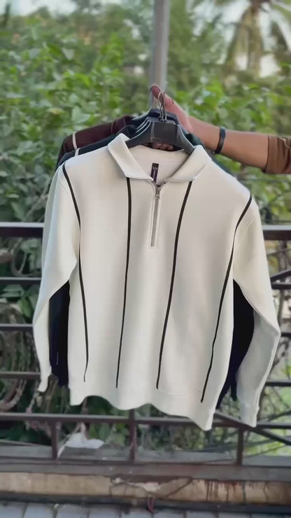 Winter Collection Zipper style Polo OLD MONEY KNITTED WEAR Sweatshirt