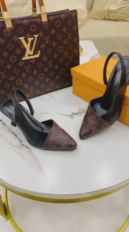 Louis Vuitton LV Slingback Heel 👠 + Louis Vuitton LV Hand Bag 👜