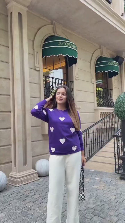 "Winter arrival" Heart Track Suite Shirt & Trouser