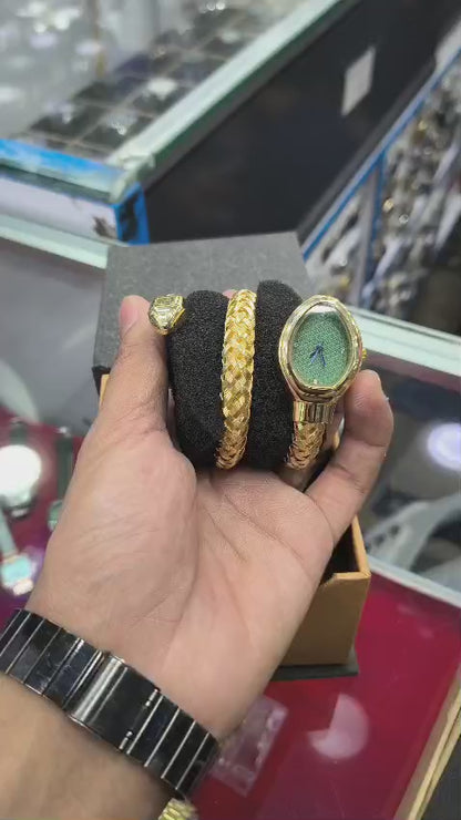BVLGARI Golden Chain Trending Snake Watch