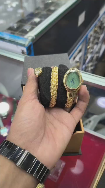 BVLGARI Golden Chain Trending Snake Watch